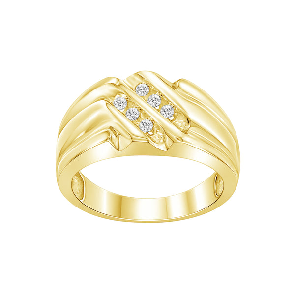 1/7 Carat T.W. Lab Grown Diamond Sterling Silver Men's Ring