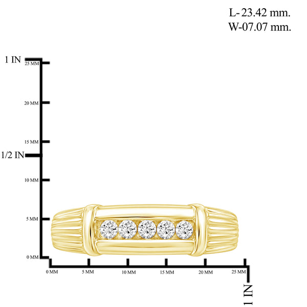 1/4 Carat T.W. Lab Grown Diamond Men's Ring (Assorted color)