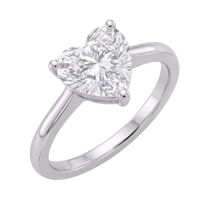 Lab-Grown Diamond Solitaire Engagement Ring in 14K White Gold or 14K Yellow Gold