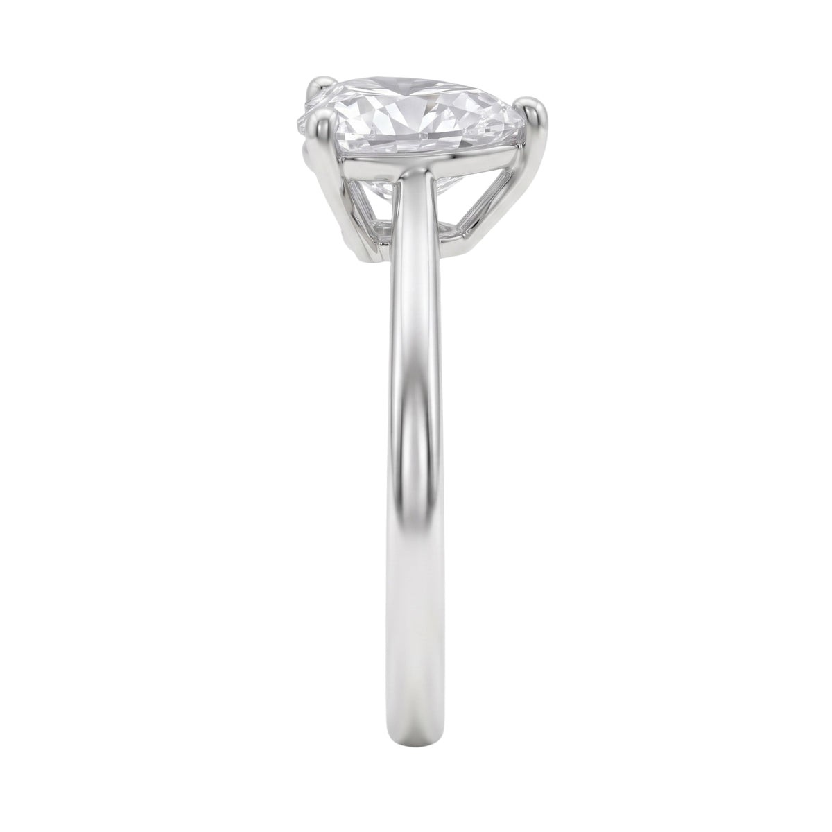 Lab-Grown Diamond Solitaire Engagement Ring in 14K White Gold or 14K Yellow Gold