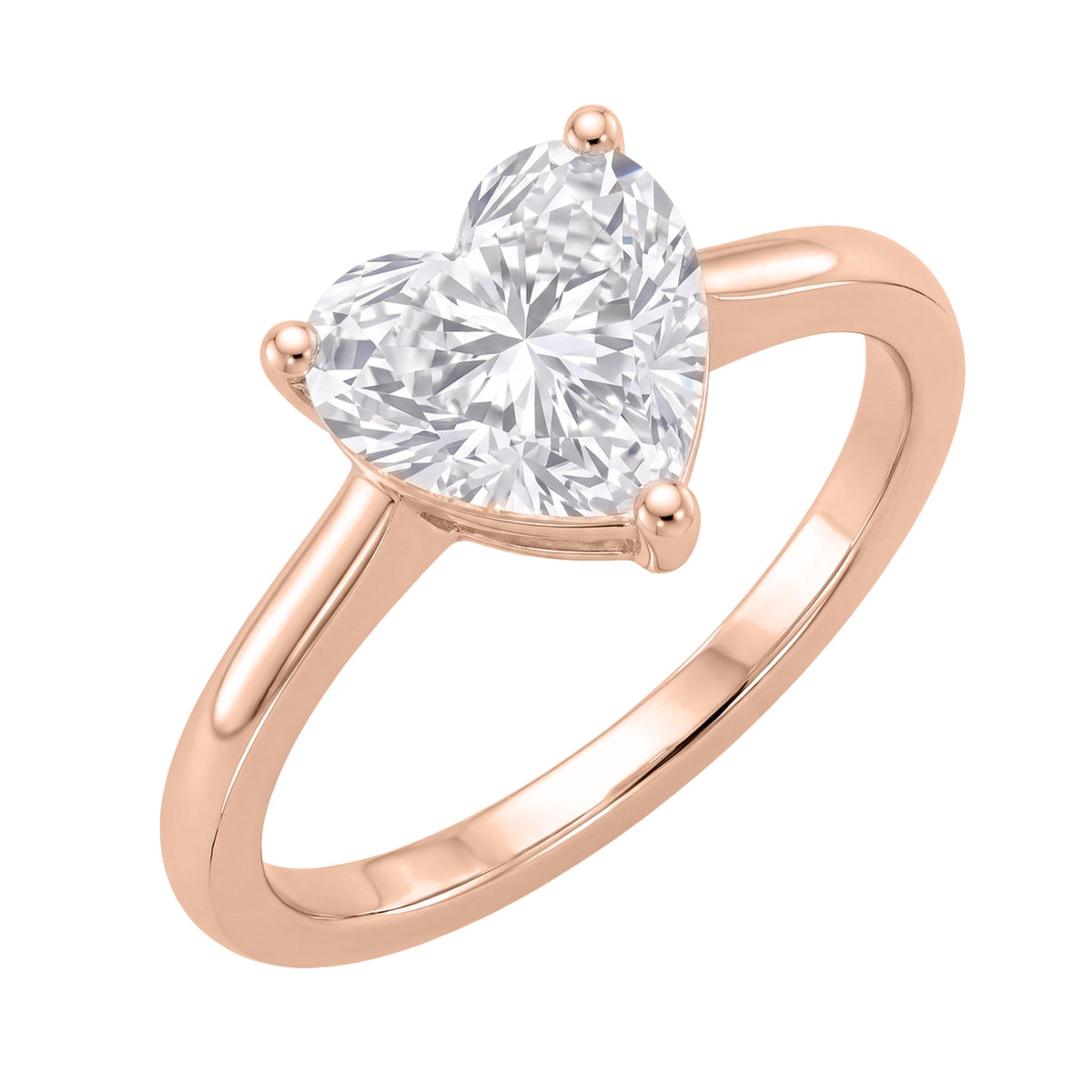 Lab-Grown Diamond Solitaire Engagement Ring in 14K White Gold or 14K Yellow Gold