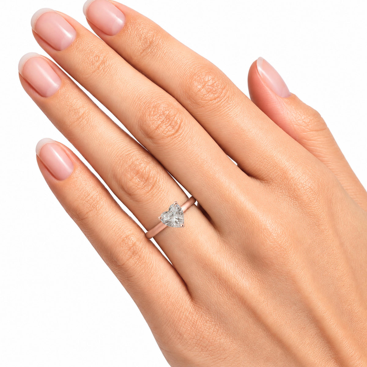 Lab-Grown Diamond Solitaire Engagement Ring in 14K White Gold or 14K Yellow Gold