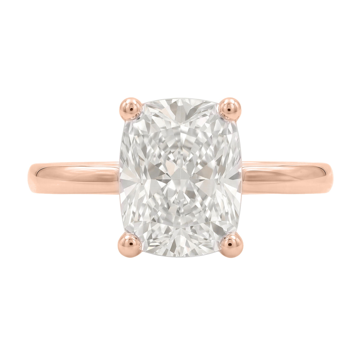 Lab-Grown Diamond Solitaire Engagement Ring in 14K White Gold or 14K Yellow Gold