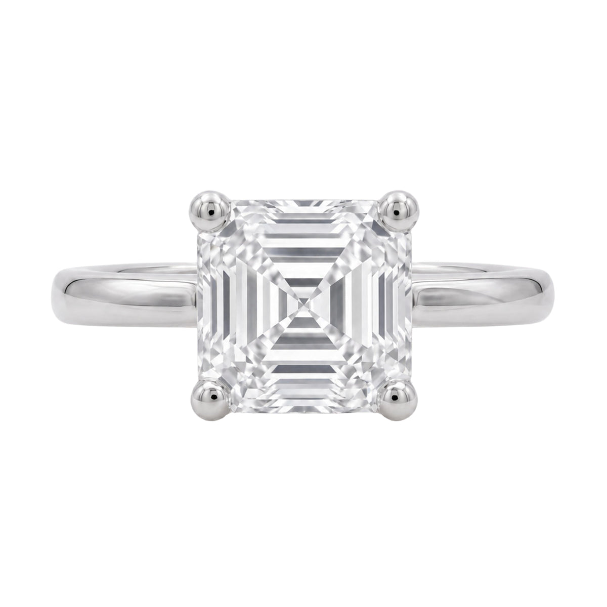 Lab-Grown Diamond Solitaire Engagement Ring in 14K White Gold or 14K Yellow Gold