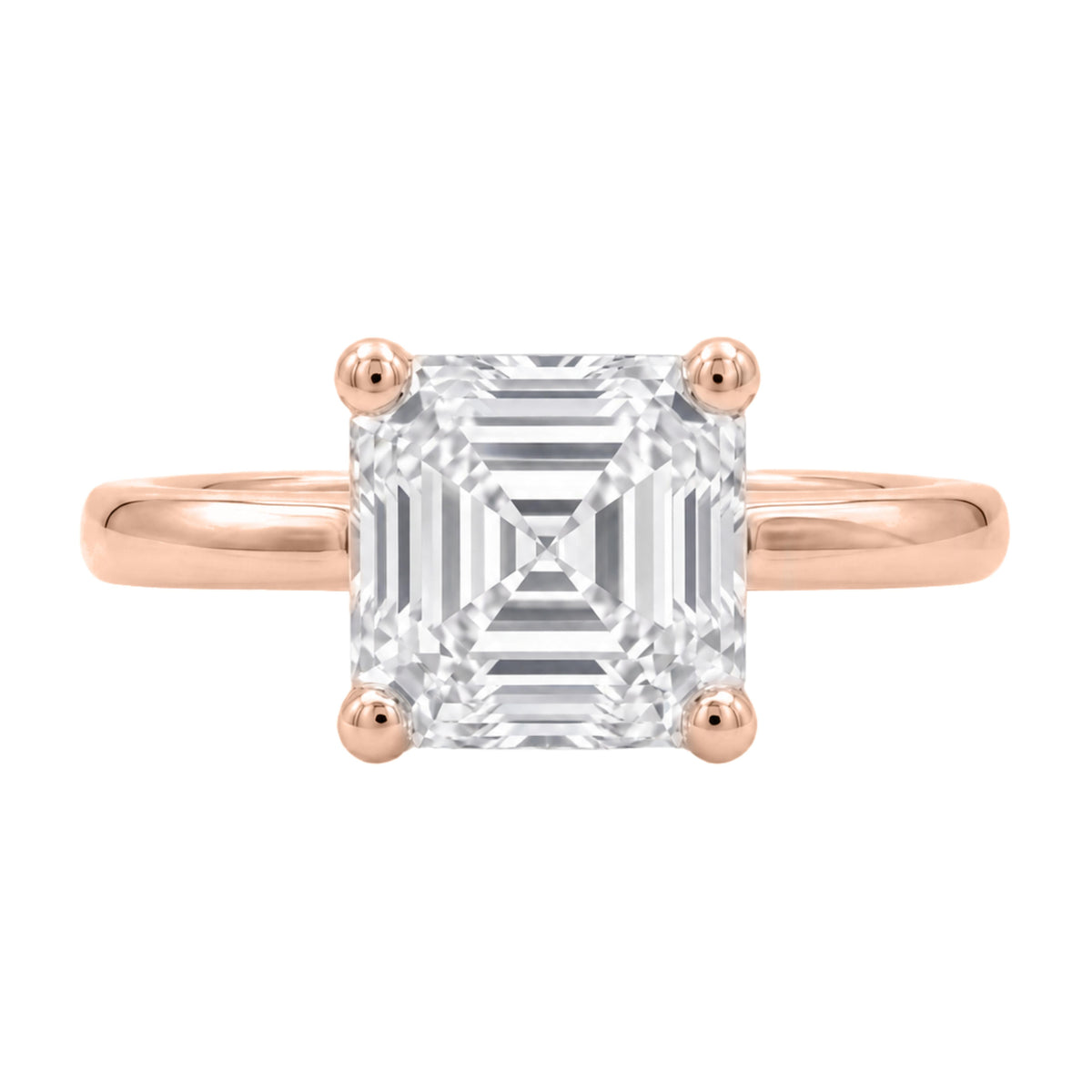 Lab-Grown Diamond Solitaire Engagement Ring in 14K White Gold or 14K Yellow Gold