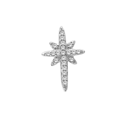 1/6 ctw White Diamond Sterling Silver Earrings
