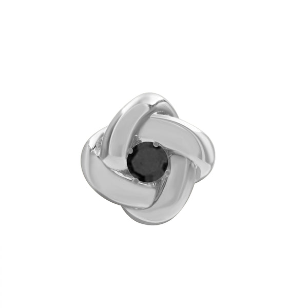 1/20 Carat T.W. Black Diamond Sterling Silver Earrings
