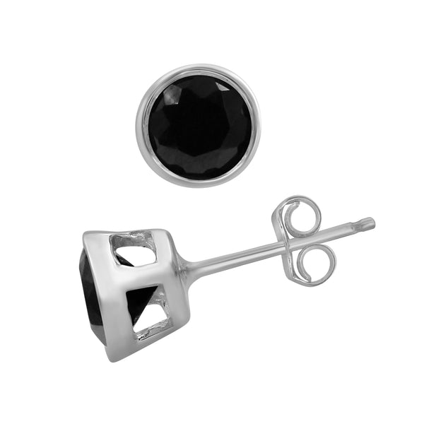 1.00 Carat T.W. Black Diamond Earrings (Assorted colors)