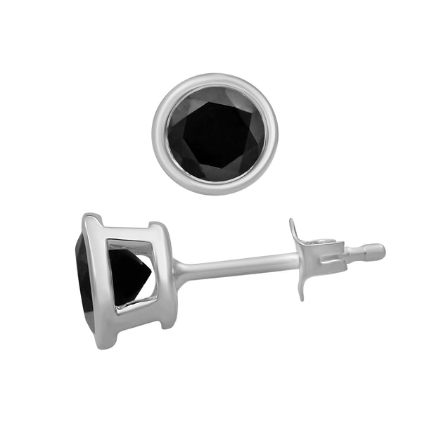 2.00 Carat T.W. Black Diamond Earrings (Assorted color)