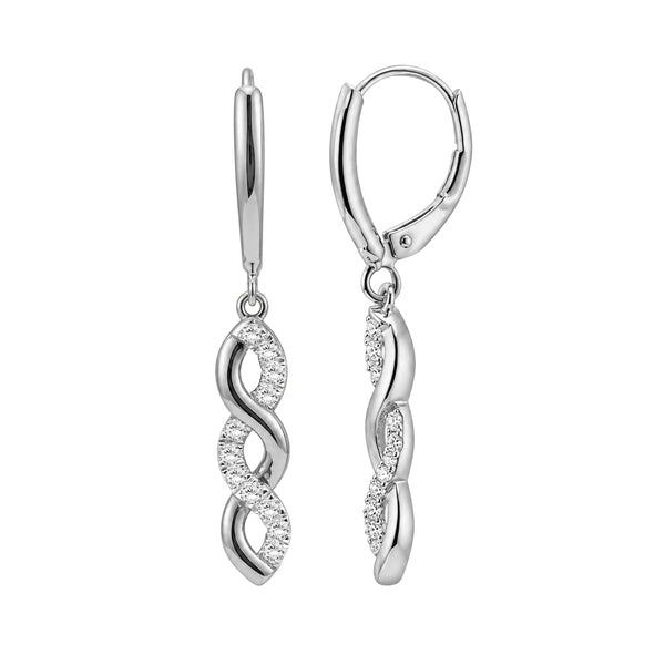 1/3 Carat T.W Lab Grown Diamond Sterling Silver Pendant ( 8R Rope Chain )