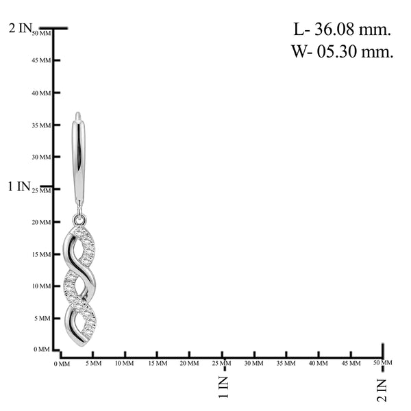 1/3 Carat T.W Lab Grown Diamond Sterling Silver Pendant ( 8R Rope Chain )