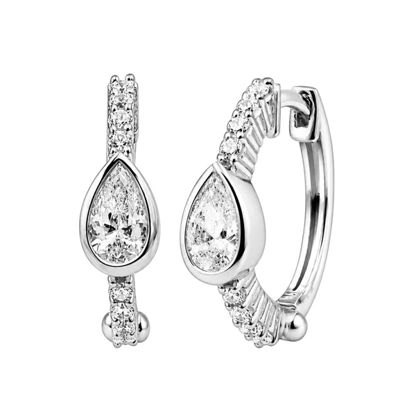 5/8 Carat T.W Lab Grown Diamond Sterling Silver Earrings
