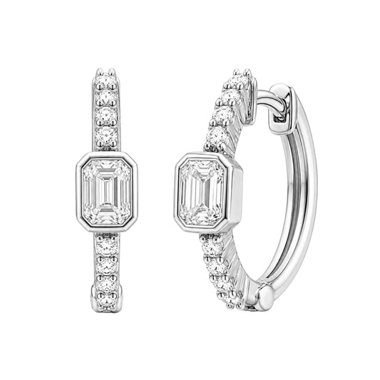 1/2 ct. T.W. Lab-Grown Diamond Earrings in Sterling Silver or Gold over Silver