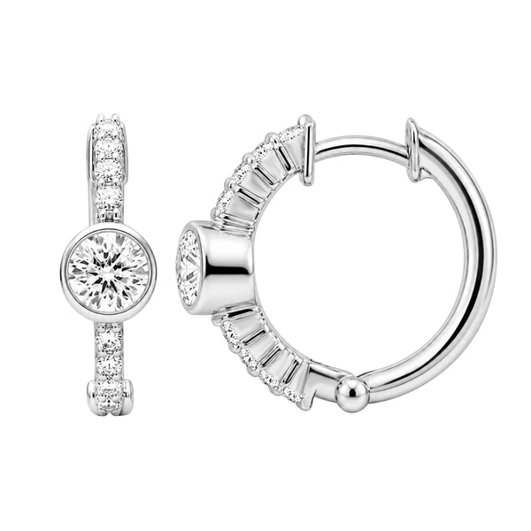 1/2 Carat T.W Lab Grown Diamond Sterling Silver Earrings