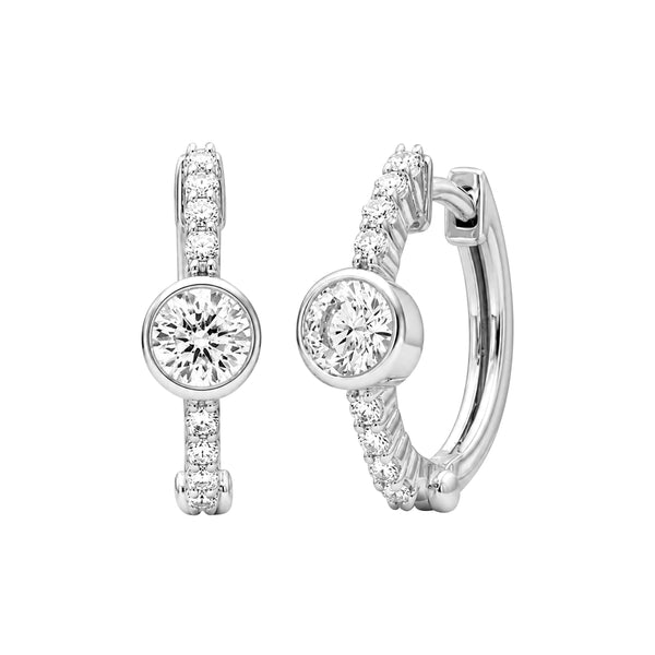 1/2 Carat T.W Lab Grown Diamond Sterling Silver Earrings