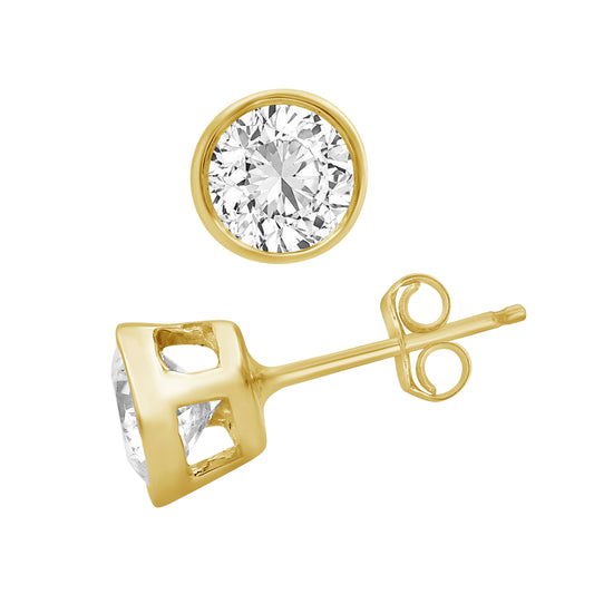 1.50 ct. T.W. Lab-Grown Diamond Earrings in Sterling Silver or Gold over Silver