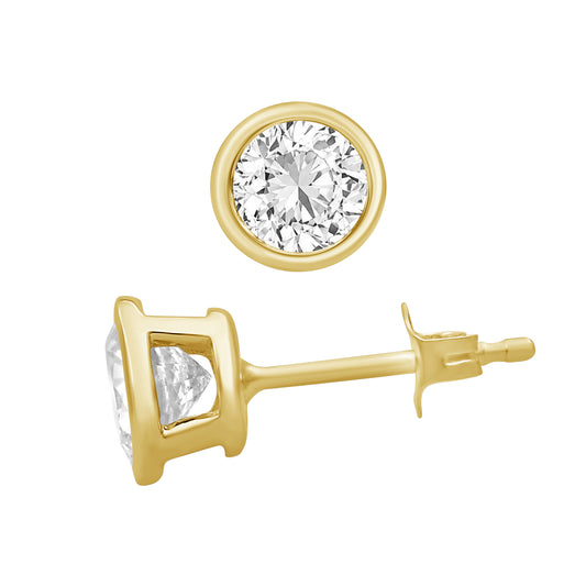 2 ct. T.W. Lab-Grown Diamond Earrings in Sterling Silver or Gold over Silver
