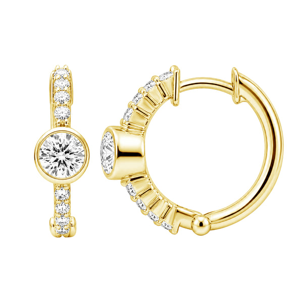 1/2 Carat T.W Lab Grown Diamond Sterling Silver Earrings