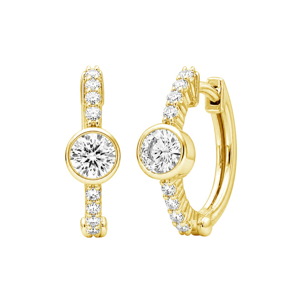 1/2 Carat T.W Lab Grown Diamond Sterling Silver Earrings