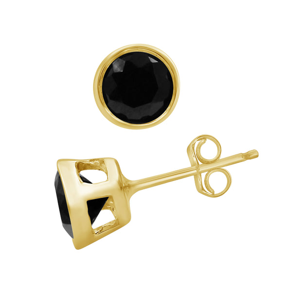 1.00 Carat T.W. Black Diamond Earrings (Assorted colors)