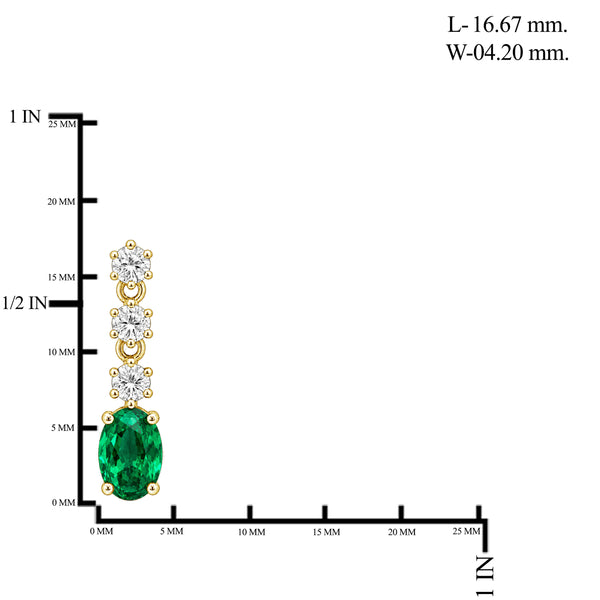 Gemstone & 1/3 Carat T.W. Lab Grown Diamond Sterling Silver Earrings - Assorted Gemstone