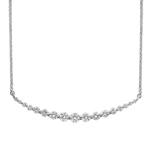 1 ct. T.W. Lab-Grown Diamond Necklace in Sterling Silver or Gold over Silver