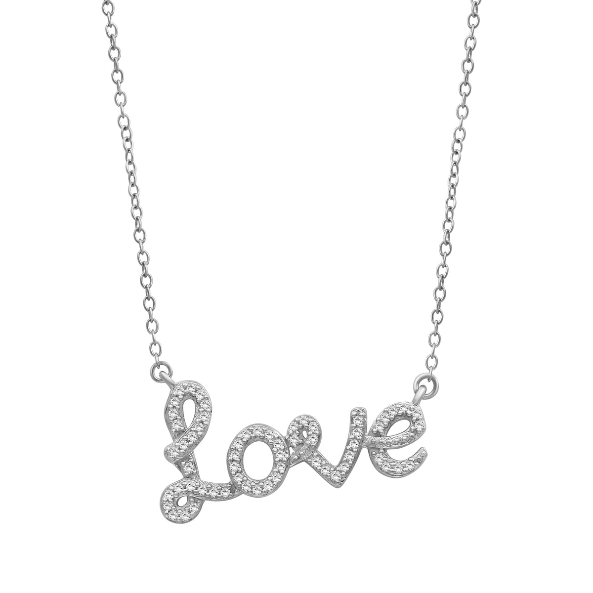 1/5 ctw White Diamond  Sterling Silver Pendant