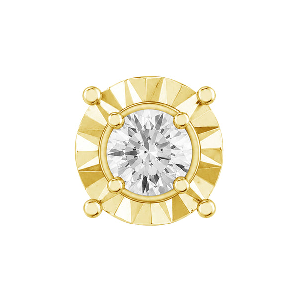 2.00 Carat T.W Lab Grown Diamond Sterling Silver Solitaire Box Set ( 8R Rope Chain )