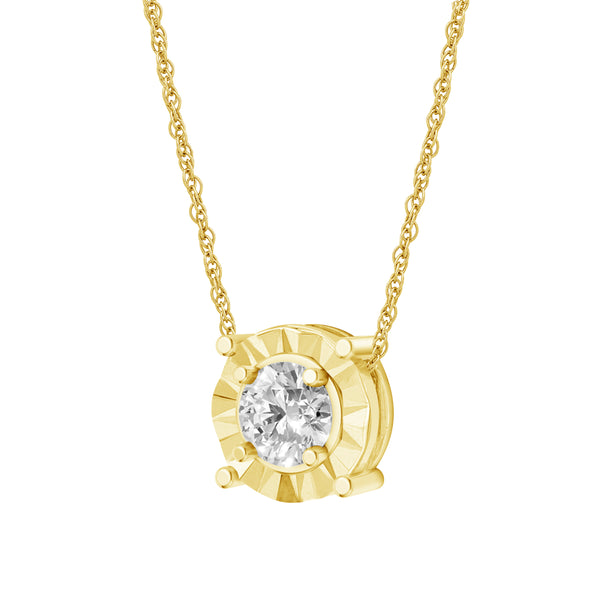 2.00 Carat T.W Lab Grown Diamond Sterling Silver Solitaire Box Set ( 8R Rope Chain )
