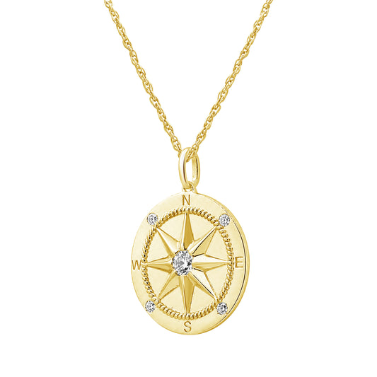 1/5 ct. T.W. Lab-Grown Diamond Pendant in 14K Gold over Silver