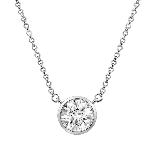 1.50 ct. T.W. Lab-Grown Diamond Pendant in Sterling Silver or Gold over Silver