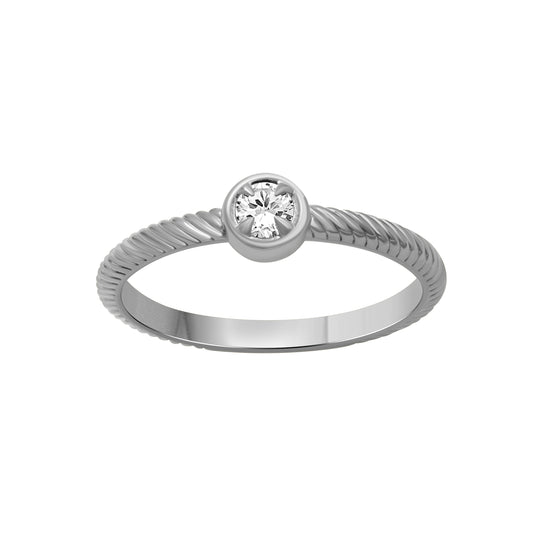 1/6 ct. T.W. Lab-Grown Diamond Ring in Sterling Silver or Gold over Silver