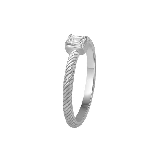 1/5 ct. T.W. Lab-Grown Diamond Ring in Sterling Silver or Gold over Silver