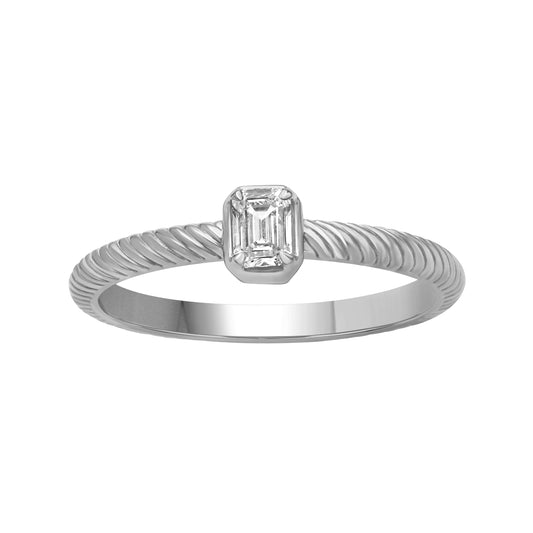 1/5 ct. T.W. Lab-Grown Diamond Ring in Sterling Silver or Gold over Silver