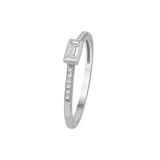 1/6 ct. T.W. Lab-Grown Diamond Ring in Sterling Silver or Gold over Silver