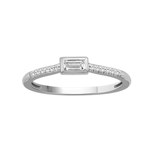 1/6 ct. T.W. Lab-Grown Diamond Ring in Sterling Silver or Gold over Silver