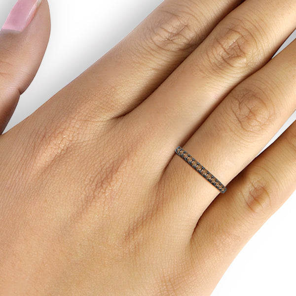 1/2 Carat T.W. Champagne Diamond 14K Gold Over Silver Ring