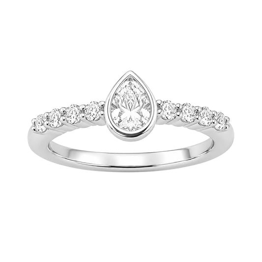 1/2 ct. T.W. Lab-Grown Diamond Ring in Sterling Silver or Gold over Silver