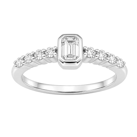 1/2 ct. T.W. Lab-Grown Diamond Ring in Sterling Silver or Gold over Silver