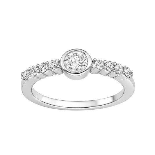 1/2 ct. T.W. Lab-Grown Diamond Ring in Sterling Silver or Gold over Silver