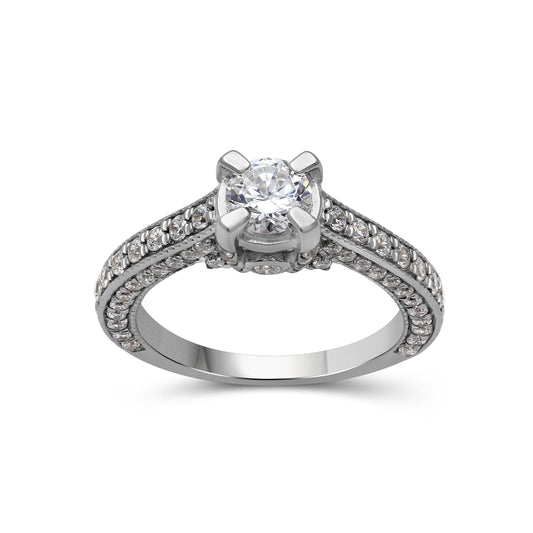 2.25 ct. T.W. Lab-Grown Diamond Engagement Ring in 14K White Gold or 14K Yellow Gold