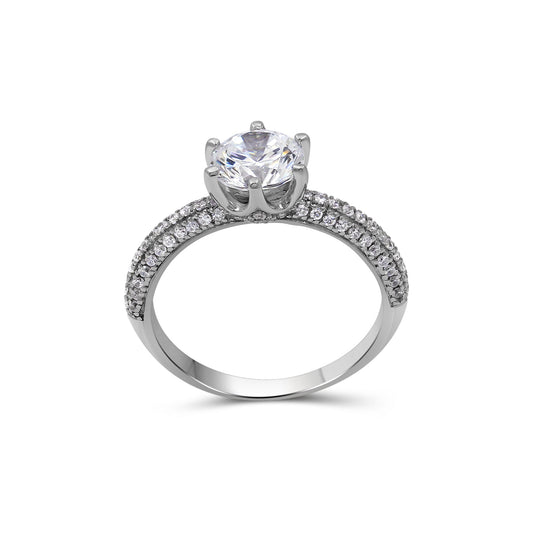 2 ct. T.W. Lab-Grown Diamond Engagement Ring in 14K White Gold or 14K Yellow Gold