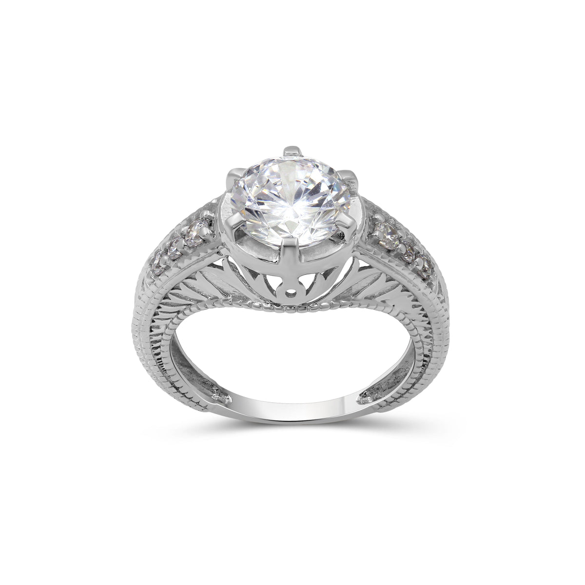 2 ct. T.W. Lab-Grown Diamond Halo Engagement Ring in 14K White Gold or 14K Yellow Gold
