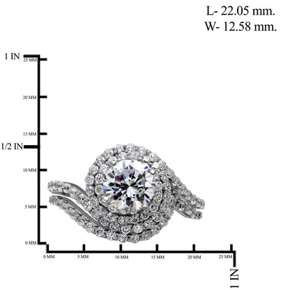 2 ct. T.W. Lab-Grown Diamond Solitaire Engagement Ring in 14K White Gold or 14K Yellow Gold