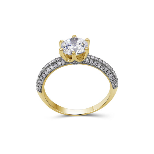 2 ct. T.W. Lab-Grown Diamond Engagement Ring in 14K White Gold or 14K Yellow Gold