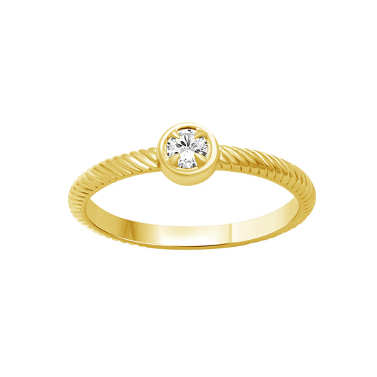 1/6 ct. T.W. Lab-Grown Diamond Ring in Sterling Silver or Gold over Silver