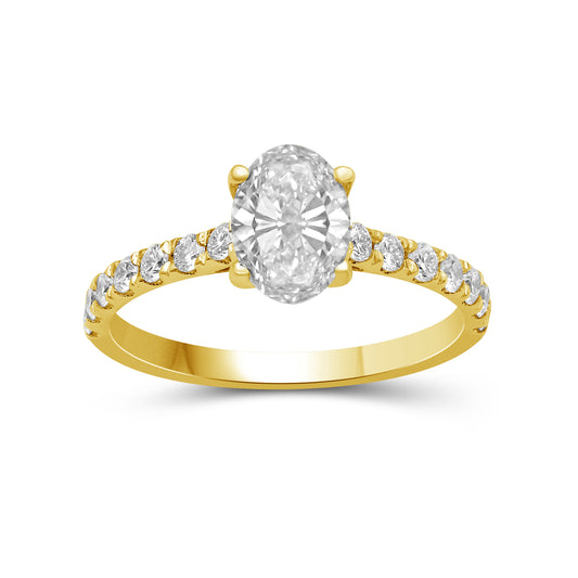 1.50 ct. T.W. Lab-Grown Diamond Ring in 10K White Gold or 10K Yellow Gold
