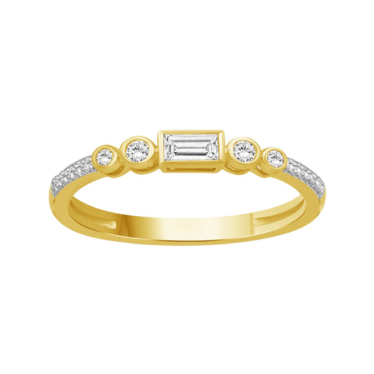 1/5 ct. T.W. Lab-Grown Diamond Ring in Sterling Silver or Gold over Silver