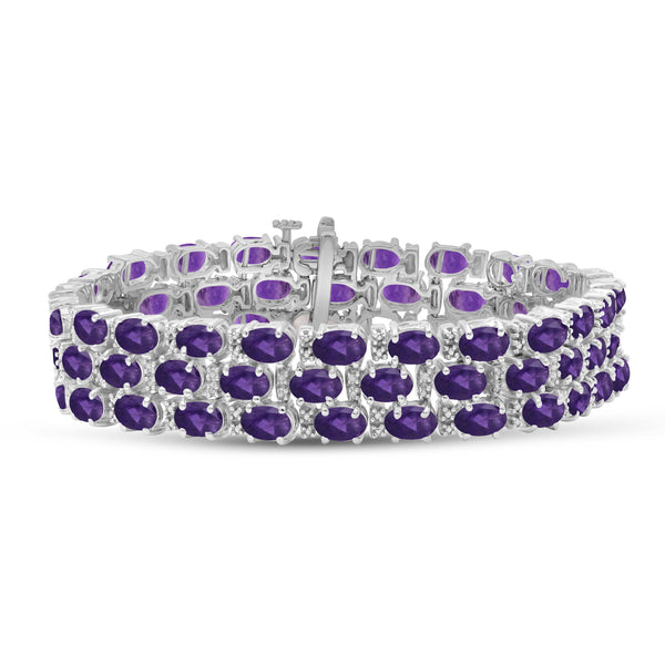 8mm Natural Stone Purple Amethysts Agate Beads Bracelet Women Men Jewelry  Gift | eBay