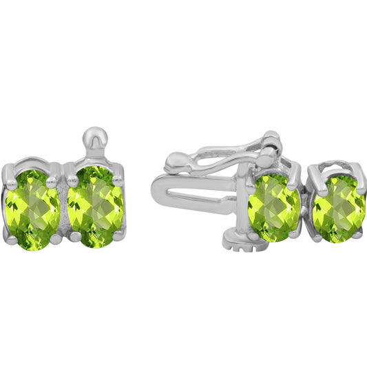 20 1/2 ct. T.G.W. Peridot Bracelet in Sterling Silver